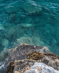 Aerial view of sea