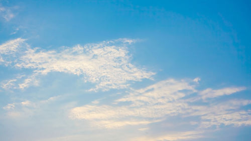 Low angle view of clouds in sky