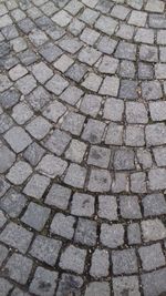 Full frame shot of cobblestone