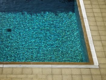 High angle view of swimming pool