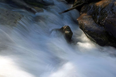 Scenic view of waterfall