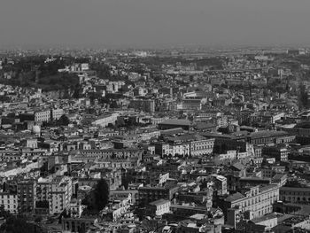 Aerial view of cityscape against sky