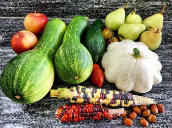 Close-up of pumpkins