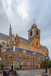 Exterior of historic building against sky in city