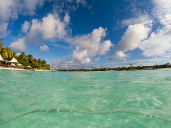 Scenic view of sea against sky