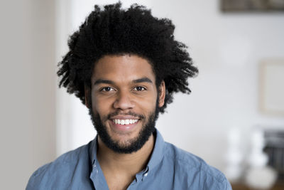 Portrait of smiling man looking in camera