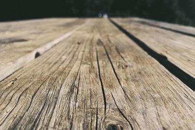 Close-up of wooden plank