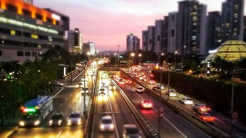 City street at night