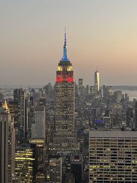 Modern buildings in city - empire state building 