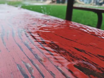 Close-up of wet bench