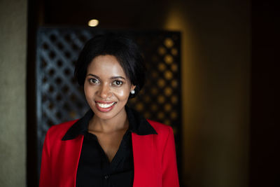 Portrait of a smiling young woman