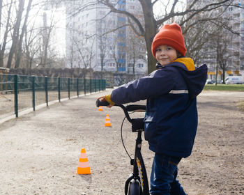 Portrait of child in the park