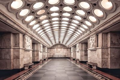 Corridor of historic building - metro station