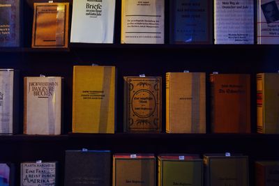 Full frame shot of books