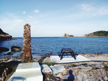 Scenic view of sea against sky