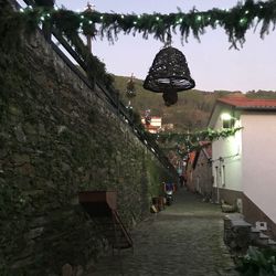 Alley amidst buildings in city