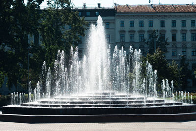 Fountain in city