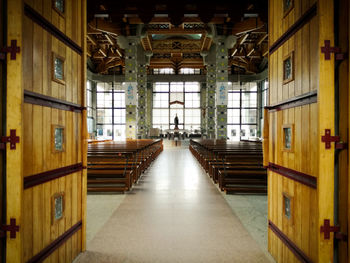 Corridor in building