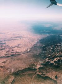 Aerial view of landscape against sky