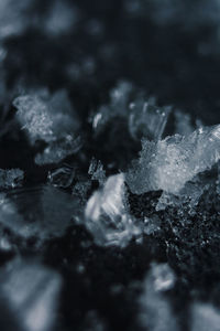 Full frame shot of frozen water