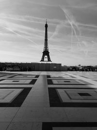 Eiffel tower against sky