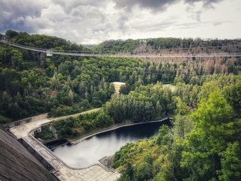 High angle view of rappbode-talsperre