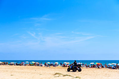 Group of people on beach