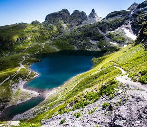 Scenic view of mountains