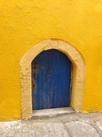 Close-up of closed door