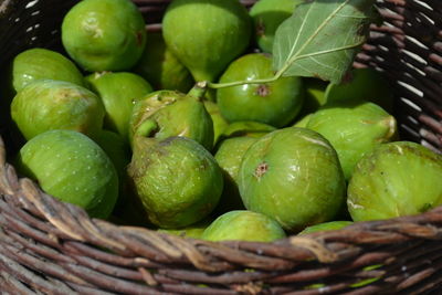 Close-up of fruits in basket