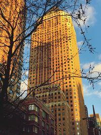 Low angle view of buildings against sky