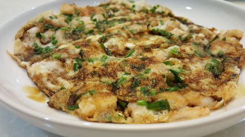 Close-up of food in plate