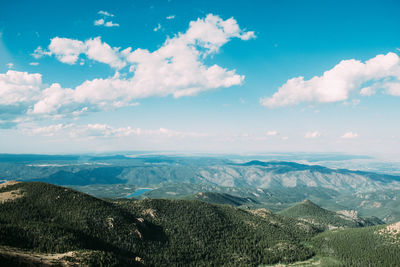 Scenic view of dramatic landscape against sky