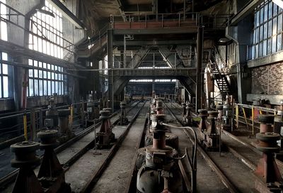 Interior of abandoned factory