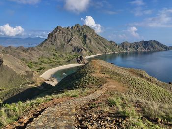 Joging track on mountain