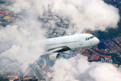 Aerial view of clouds in sky