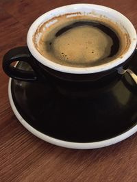 Close-up of coffee cup