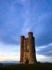 Low angle view of historic building against sky