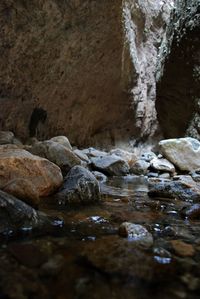 Rocks in water