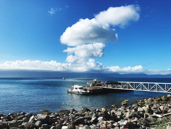 Scenic view of sea against sky