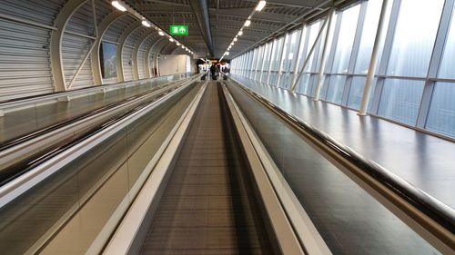 Moving walkway at airport