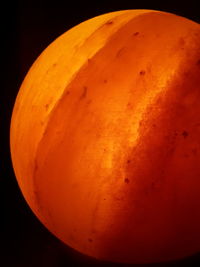 Close-up of pumpkin against black background