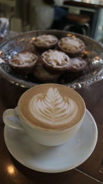 Close-up of coffee on table