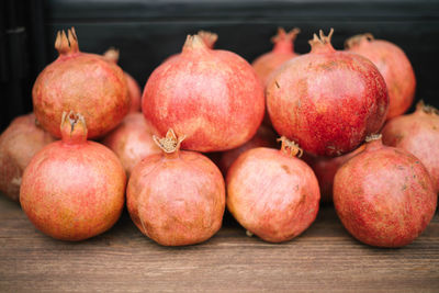 Close-up of fruits on table