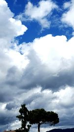 Low angle view of cloudy sky