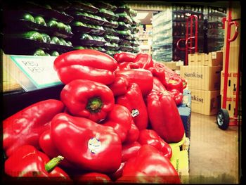 Close-up of red tomatoes