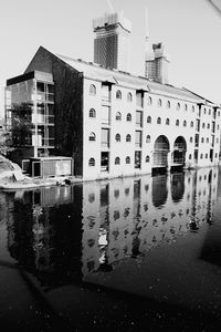 Reflection of buildings in canal