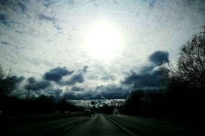 Road against sky