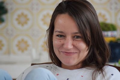 Portrait of smiling young woman