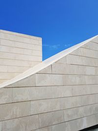 Low angle view of modern building against sky